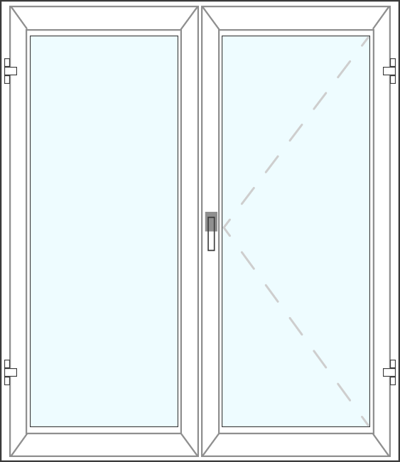 Баклонный блок в пол Veka Artline 82